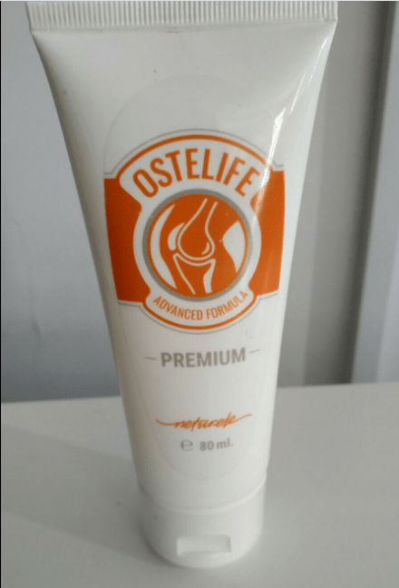 Foto de un tubo con crema, experiencia de usar Ostelife Premium Plus