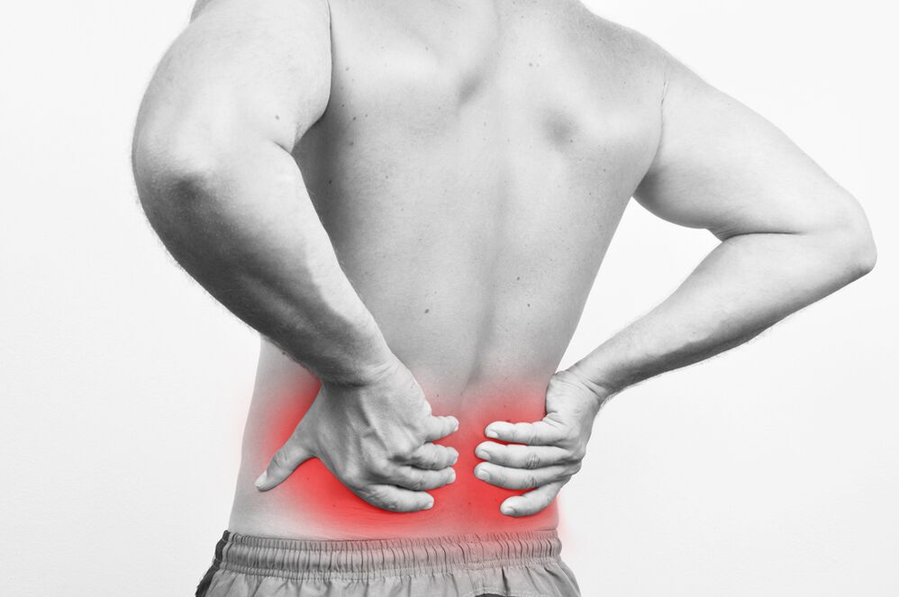 dolor de espalda en la región lumbar